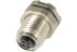 HARTING Connector, 4 Contacts, Rear Mount, M5 Connector, Socket, Female, IP67, Circular Connectors M5 Series