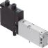 Festo 2x2/2 Closed, Monostable Solenoid Valve - Electrical G 1/8 VSVA Series 24V dc