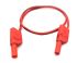 Mueller Electric Test Leads, 32A, 600(CATIII) V, 1000(CATII) V, Red, 0.25m Lead Length