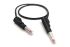 Cables de prueba Mueller Electric de color Negro, Conector, CATII 600V, 32A, 0.5m