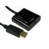 Hálózati adapter Egyenes, apa Display port → anya HDMI