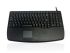 Ceratech Wired USB Compact Touchpad Keyboard, QWERTY (UK), Black