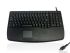Ceratech 紧凑型键盘 有线USB触控键盘, QWERTY（美国）布局, 黑色