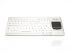 Ceratech Wireless USB Compact Touchpad Keyboard, QWERTY (UK), White