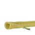 Lapp 5 Core Power Cable, 0.75 mm², 1.5m, Yellow Polyurethane PUR Sheath, Spiral Cable, 300/500 V