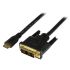 StarTech.com Male Mini HDMI to Male DVI-D  Cable, 2m