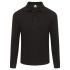 Orn 1170 Black Cotton, Polyester Polo Shirt, UK- L, EUR- L