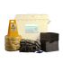Ecospill Ltd 泄漏清理套件, 适用于泄漏控制, 套件包含 袋和夹带 x 1、粘土排水盖 x 1、垫片 x 200、垫片 x 1、卷 x 1、胶带 x 1