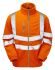 PULSAR PR508 Orange Unisex Hi Vis Fleece Jacket, XS