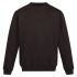 Sudadera de trabajo Regatta Professional de color Negro, talla L, para Hombre, serie TRF686, 35 % algodón, 65 %