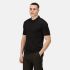 Regatta Professional TRS196 Black 100% Polyester Polo Shirt, UK- XS, EUR- 46