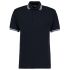 Polo Shirt Navy with White Tipped Collar