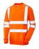 Leo Workwear SS05-O-LEO Unisex Sweatshirt, Baumwolle, Polyester Orange, Größe L