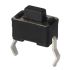 Black Button Tact Switch, SPST 50mA 5mm Through Hole