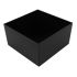 Caja de encapsulado de ABS, 75x75x40mm de color Negro