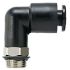 SMC KAL Series Male Stud Elbow, Uni 1/8 to Push In 4 mm, Threaded-to-Tube Connection Style