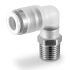 SMC KPG Series Male Stud Elbow, M5 to Push In 4 mm, Threaded-to-Tube Connection Style