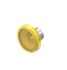 Indicator Lens Flat Style, Yellow, 15.8mm diameter
