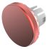 Indicator Lens Flat Style, Red, 19.7mm diameter