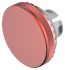 Indicator Lens Flat Style, Red, 19.7mm diameter