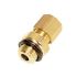 Legris Brass Pipe Fitting, Straight Push Fit Compression Olive, Male Metric M5x0.8mm M5mm 4mm