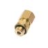 Legris Brass Pipe Fitting, Straight Push Fit Compression Olive, Male BSPP 3/8in 3/8in 14mm
