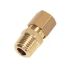 Legris Brass Pipe Fitting, Straight Push Fit Compression Olive, Male BSPT 3/8in BSPT 3/8in 6mm