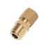 Legris Brass Pipe Fitting, Straight Push Fit Compression Olive, Male BSPT 1/2in BSPT 1/2in 18mm