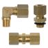 Legris Brass Pipe Fitting, Straight Push Fit, Male BSPT 1/8in BSPT 1/8in 6mm