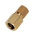 Legris Brass Pipe Fitting, Straight Push Fit Compression Olive, Female BSPP 1/8in BSPP 1/8in 4mm