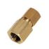 Legris Brass Pipe Fitting, Straight Push Fit Compression Olive, Female BSPP 1/4in BSPP 1/4in 12mm