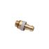 Legris Brass Pipe Fitting, Straight Push Fit, Male 1/2in 3/8in