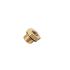 Legris Brass Pipe Fitting, Straight Push Fit Push-Fit to Push-Fit, Male 1/2in to Female 1/4in