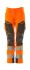 Pantalones de alta visibilidad Mascot Workwear Unisex, talla 136cm, de color Naranja, Ligero, Hidrófugo