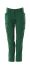 Mascot Workwear 18178-511 Green 12% Elastolefin, 88% Polyester Lightweight, Water Repellent Trousers 31in, 78cm Waist