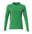 Mascot Workwear Green 40% Polyester, 60% Cotton Long Sleeve T-Shirt, UK- L