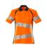 Polo de alta visibilidad Mujer Mascot Workwear de color Naranja/azul marino