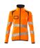 Mascot Workwear Unisex Warn-Fleece-Jacke Orange/Marine, Größe 5XL