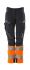 Pantalones de alta visibilidad Mascot Workwear Unisex, talla 104cm, de color Azul marino oscuro, Ligero, Hidrófugo