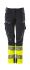 Pantalones de alta visibilidad Mascot Workwear Unisex, talla 90cm, de color Azul marino oscuro, Ligero, Hidrófugo