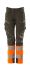 Pantalones de alta visibilidad Mascot Workwear Unisex, talla 94cm, de color Antracita, Ligero, Hidrófugo