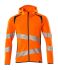 Mascot Workwear Unisex Warnschutz Kapuzenpullover Orange/Marine, Größe S