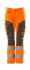 Pantalones de alta visibilidad Mascot Workwear Unisex, talla 86cm, de color Naranja, Ligero