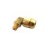 Brass Pipe Fitting, Straight Push Fit, Male Metric M6x1mm M6mm 4mm