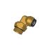 Legris Brass Pipe Fitting Push Fit, Male Metric M12x1.5mm