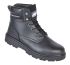 Boot Black Lace Up Steel Toe Cap And Mid