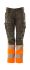 Pantalones de alta visibilidad Mascot Workwear Unisex, talla 90cm, de color Antracita, Ligero