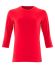 Mascot Workwear Red 40% Polyester, 60% Cotton Long Sleeve T-Shirt, UK- L