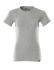 T-shirt manches Courtes Gris, 40 % de polyester recyclé, 60 % de coton biologique