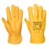 Portwest A270 Yellow Leather Abrasion Resistant, Tear Resistant Gloves, Size 10